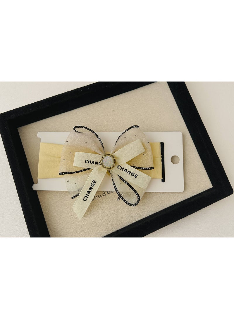 Baby & Kids Soft Headband Hair Accessory with Elegant Bow - Image 1